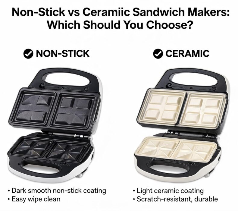 Non-Stick vs Ceramic Sandwich Makers: Which Should You Choose?
