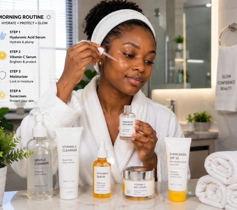 How to Layer Hyaluronic Acid Serum with Vitamin C, Retinol and Niacinamide