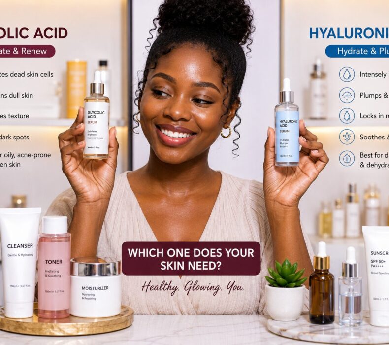 Glycolic Acid vs Hyaluronic Acid: Which One Does Your Skin Need?