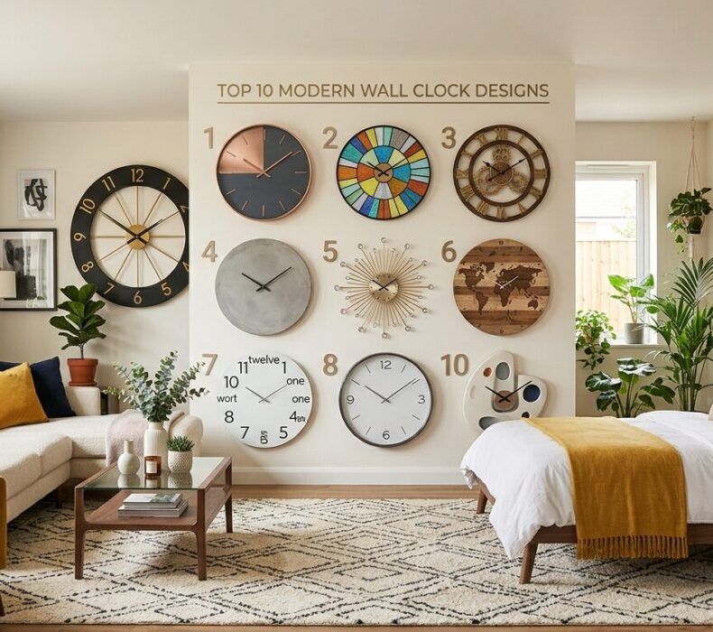Top 15 Decorative Wall Clock Designs for Living Room