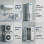 Daikin air conditioners types, capacity and prices for modern homes, offices, apartments, and commercial cooling spaces