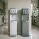 Cway Water Dispensers vs Maxi Water Dispensers Cway water dispensers vs Maxi water dispensers comparison showing modern hot, cold and normal water dispenser designs for Nigerian homes