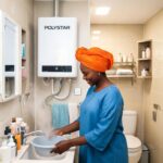 Polystar water heater sizes and prices in Nigeria for modern bathrooms, apartments, family homes, and everyday hot water needs