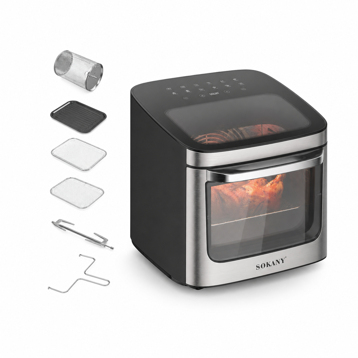 Sokany 14liters Airfryer Sk 10094 – 14L Digital Air Fryer for Easy, Healthier Cooking - Image 2