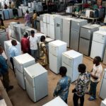 Tokunbo Refrigerators in Nigeria shops and prices showing affordable used refrigerators in different sizes and styles