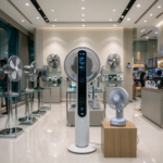 Best brands that sells electric fan in Nigeria showing modern standing, rechargeable, table and wall-mounted fans